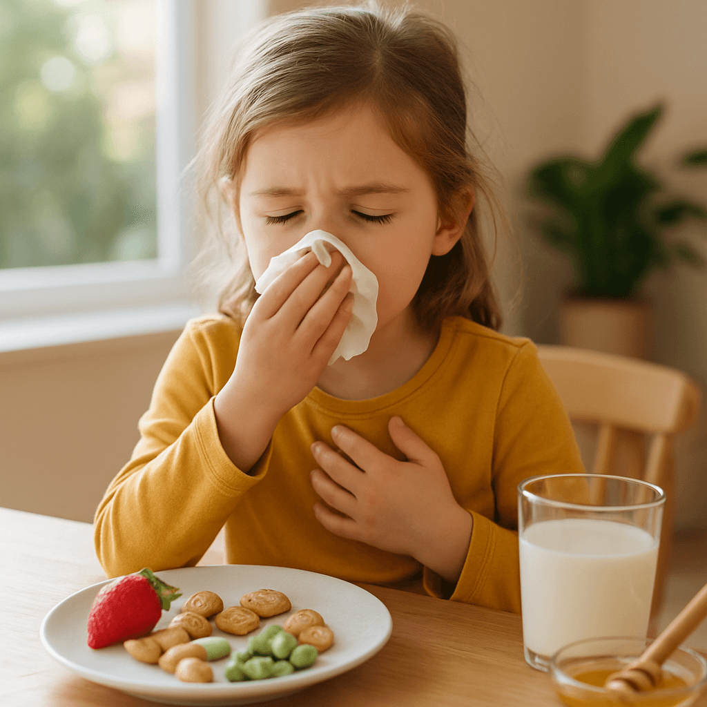 Allergies croisées pollen-aliments chez l'enfant : signes et solutions